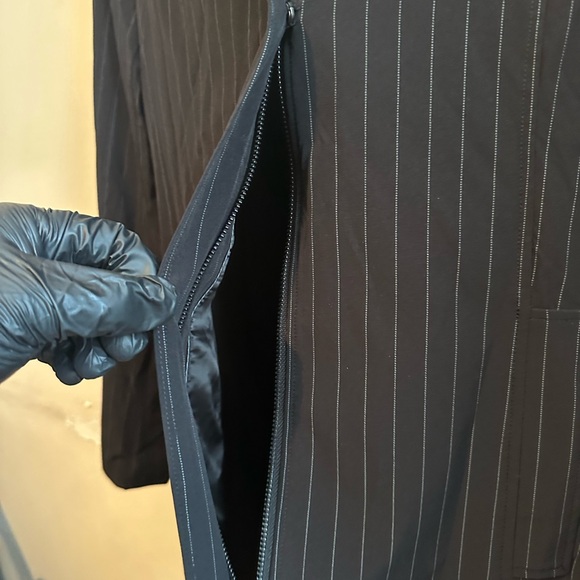 Peace Of Cloth NYC Cooper Zip Car Coat Women’s X-Small Majestic Stripe - Picture 4 of 11